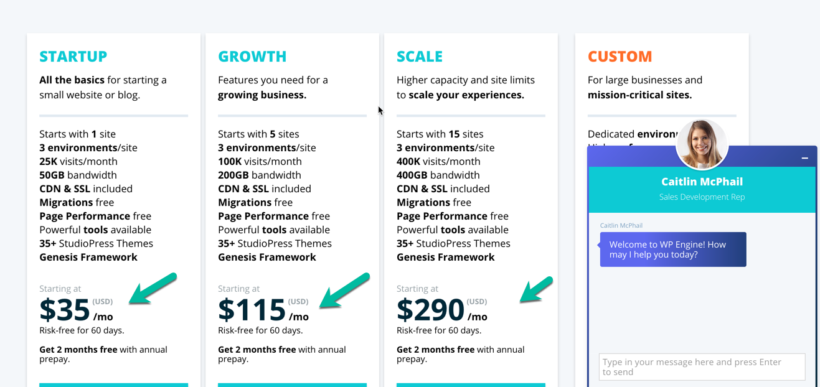 WP Engine plans